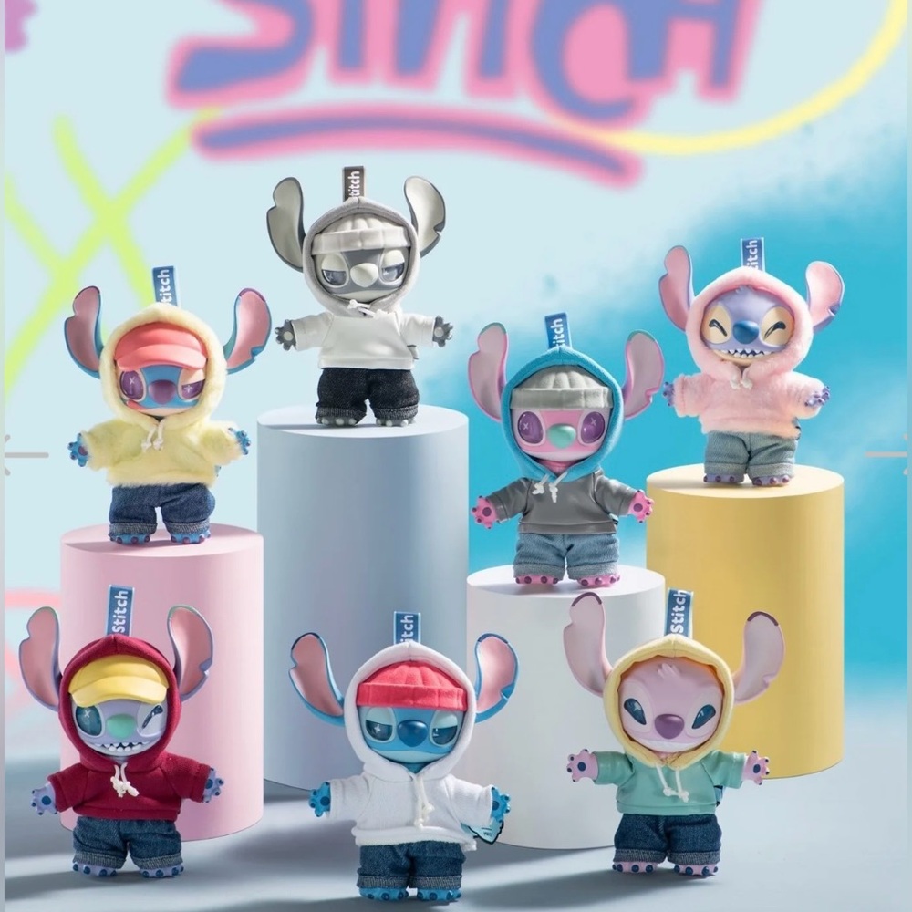 MINISO Disney Stitch GenZ Street Series Plush Vinyl Doll Blind Box - Picture 5 of 14